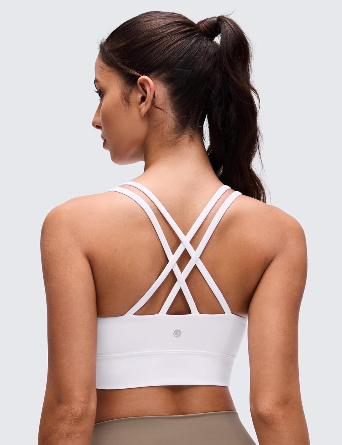 Softness Mold Butterluxe Sports Bras | Molded Cup, Light Support, Yoga, Extremely Soft, Longline, Strappy Back, Scoop Neck, for Women