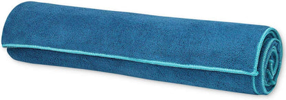 Yoga Towel - Mat Sized Active Dry Non Slip Moisture Wicking Sweat Absorbent Microfiber Hot Yoga Towel for Women & Men | Stay-Put Corner Pockets (70" Long x 26" Wide)
