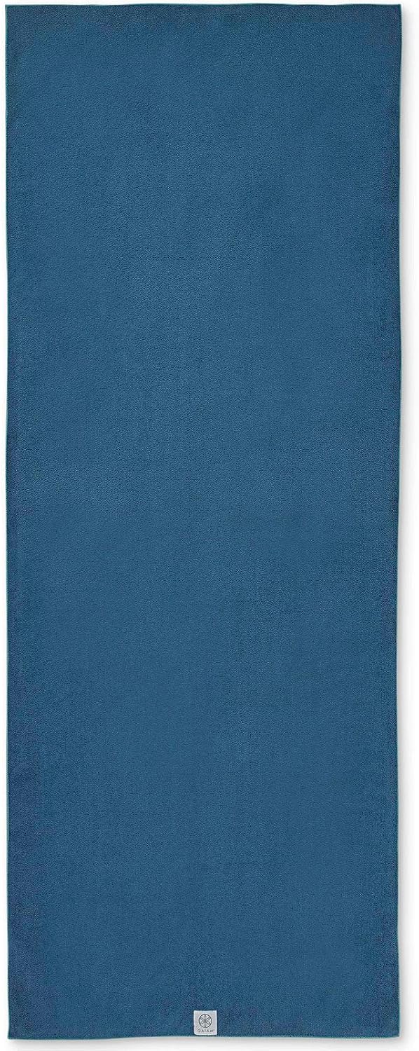 Yoga Towel - Mat Sized Active Dry Non Slip Moisture Wicking Sweat Absorbent Microfiber Hot Yoga Towel for Women & Men | Stay-Put Corner Pockets (70" Long x 26" Wide)
