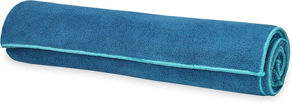 Yoga Towel - Mat Sized Active Dry Non Slip Moisture Wicking Sweat Absorbent Microfiber Hot Yoga Towel for Women & Men | Stay-Put Corner Pockets (70" Long x 26" Wide)