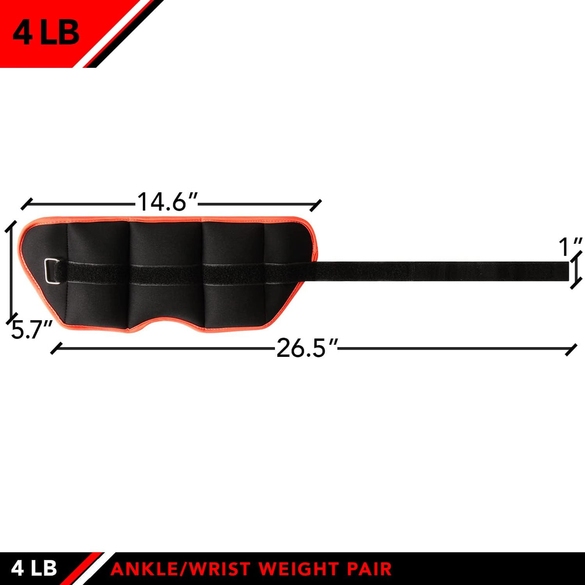 Ankle Weights - Ankle Weight Pair 10 Weight and Bundle Options - 0.5 to 8 lbs. Each (Set of 2) Adjustable Straps – Comfortable, Breathable, Moisture Absorbent Weight Straps for Men and Women