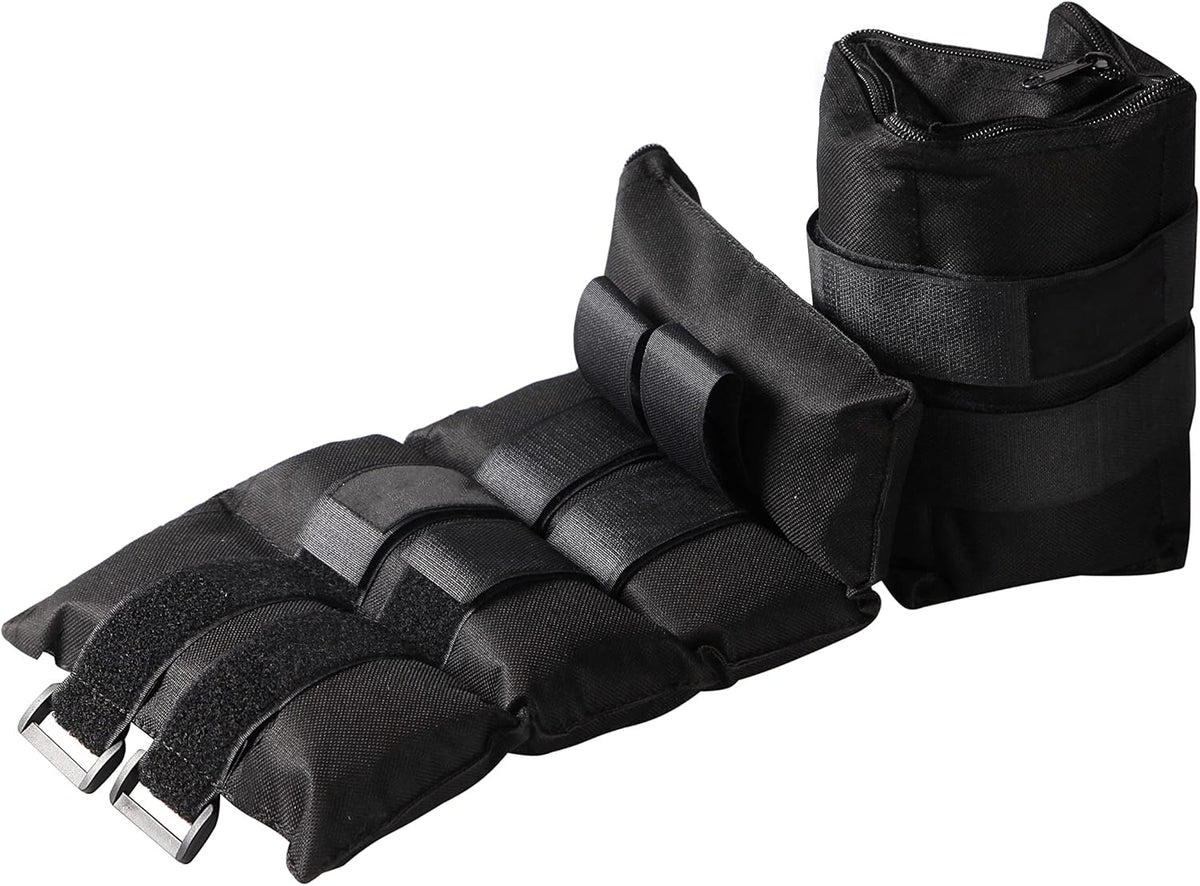 Ankle Weights - Ankle Weight Pair 10 Weight and Bundle Options - 0.5 to 8 lbs. Each (Set of 2) Adjustable Straps – Comfortable, Breathable, Moisture Absorbent Weight Straps for Men and Women