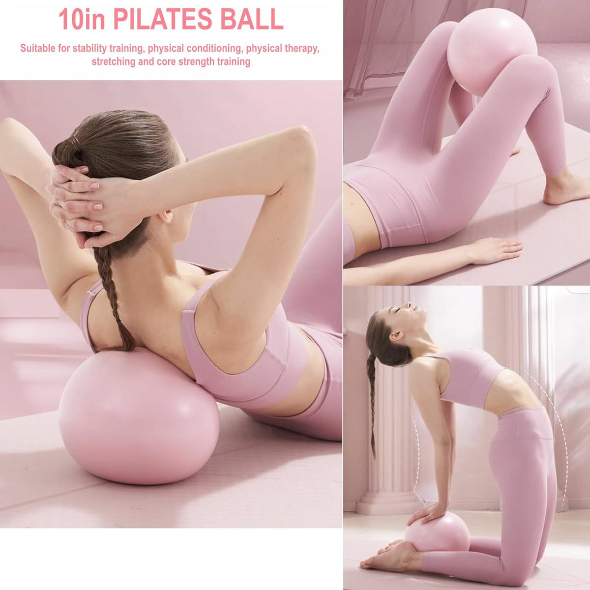 Pilates Equipment, Pilates Kit for Home Workouts, Pilates Essentials Kit for Women, Home Pilates Kit with Pilates Ring and Ball Set, Booty Bands, Figure 8 Resistance Band, Yoga Band