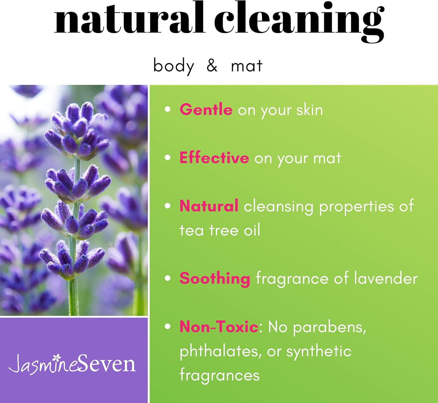 Yoga Wipes for Mat and Body - Bulk CASE of 6 - Natural Lavender and Tea Tree - - for Studio, Gym, Spa, Fitness
