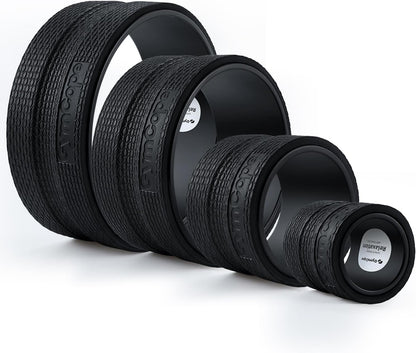 Back Wheel Foam Roller – Targeted Back & Neck Relief, Lumbar Spine Stretcher, Spinal Decompression Stretcher, Massage Roller with Density Foam for Physical Therapy, Supports 500lbs