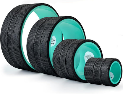 Back Wheel Foam Roller – Targeted Back & Neck Relief, Lumbar Spine Stretcher, Spinal Decompression Stretcher, Massage Roller with Density Foam for Physical Therapy, Supports 500lbs