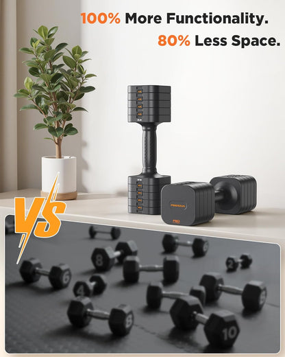 DB3 5-in-1 Adjustable Dumbbell Set, 6LB/10LB Pair Adjustable Weights for Women at Home, Dual Locking Stable Hand Weights with TPU Soft Handle, Home Gym, Rehab, Pilates, Yoga, Strength Training