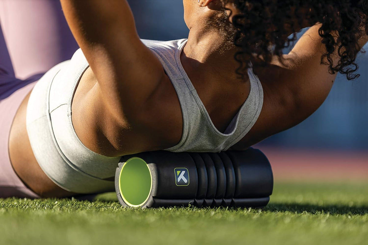 Therapy Grid Travel Foam Roller for Exercise, Deep Tissue Massage and Muscle Recovery (10-Inch)