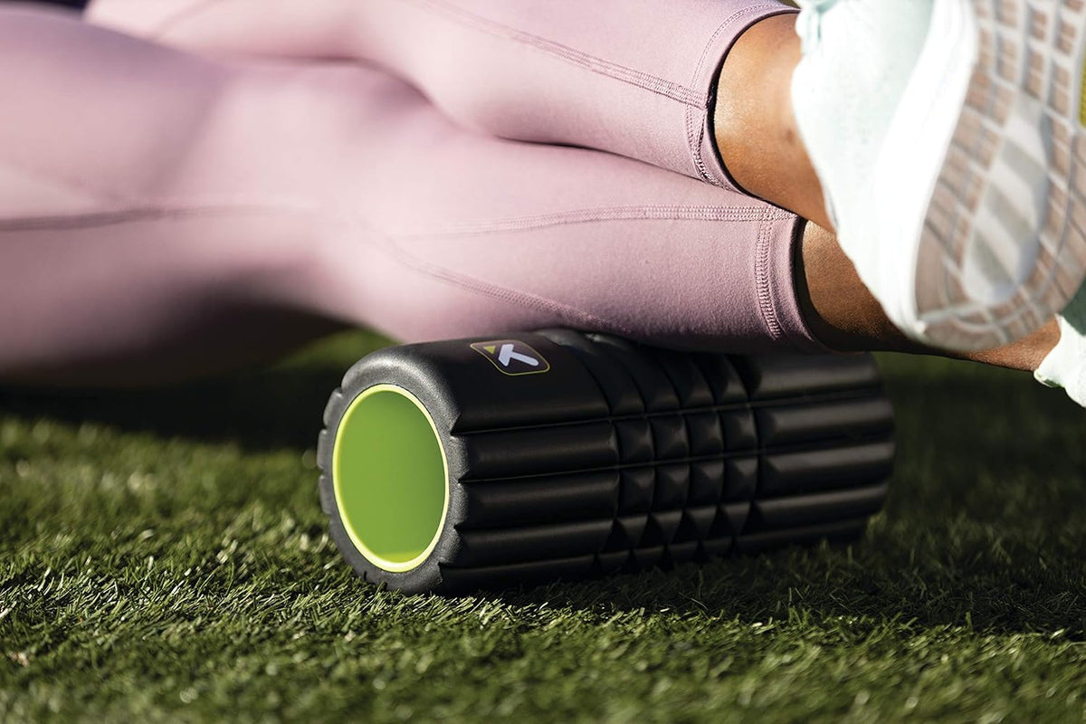Therapy Grid Travel Foam Roller for Exercise, Deep Tissue Massage and Muscle Recovery (10-Inch)