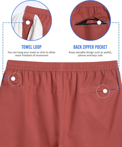 Mens 5" Gym Running Shorts for Men 2 in 1 Quick Dry Workout Athletic Shorts