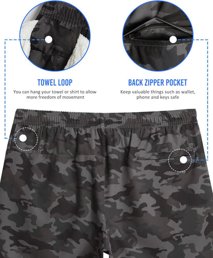 Mens 5" Gym Running Shorts for Men 2 in 1 Quick Dry Workout Athletic Shorts