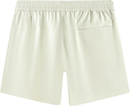 Mens 5" Gym Running Shorts for Men 2 in 1 Quick Dry Workout Athletic Shorts