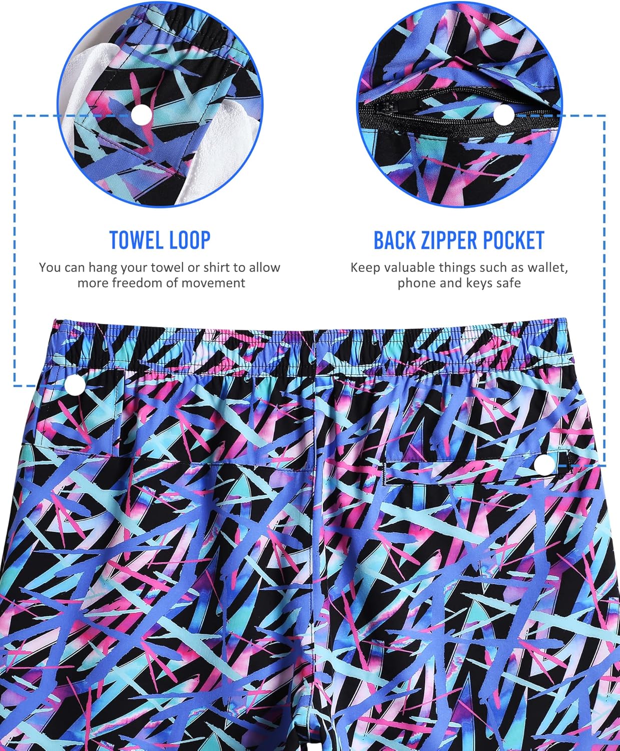 Mens 5" Gym Running Shorts for Men 2 in 1 Quick Dry Workout Athletic Shorts