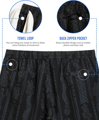 Mens 5" Gym Running Shorts for Men 2 in 1 Quick Dry Workout Athletic Shorts