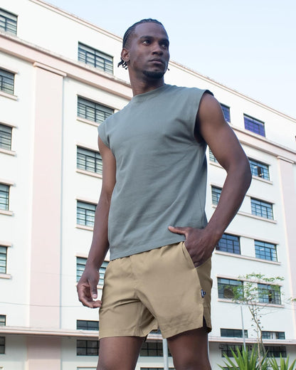 Mens 5" Gym Running Shorts for Men 2 in 1 Quick Dry Workout Athletic Shorts