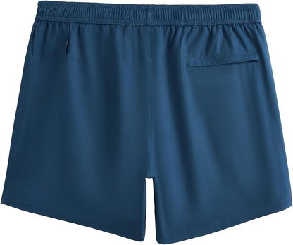 Mens 5" Gym Running Shorts for Men 2 in 1 Quick Dry Workout Athletic Shorts