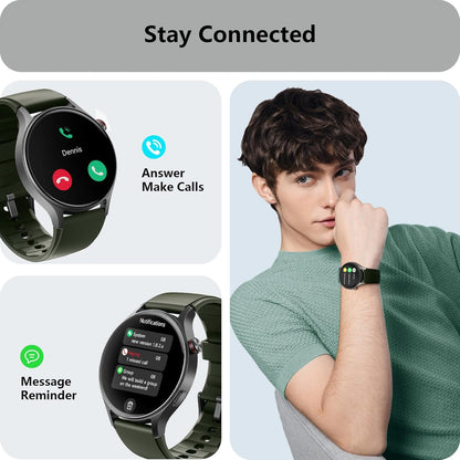 Smart Watch for Women, Answer/Make Call, 1.32'' AMOLED Ultra-Clear Screen Fitness Tracker with Heart Rate/Sleep/SpO2 Monitor, Smartwatch for iPhone/Samsung/Android, 110+ Sport Modes, 3ATM Waterproof