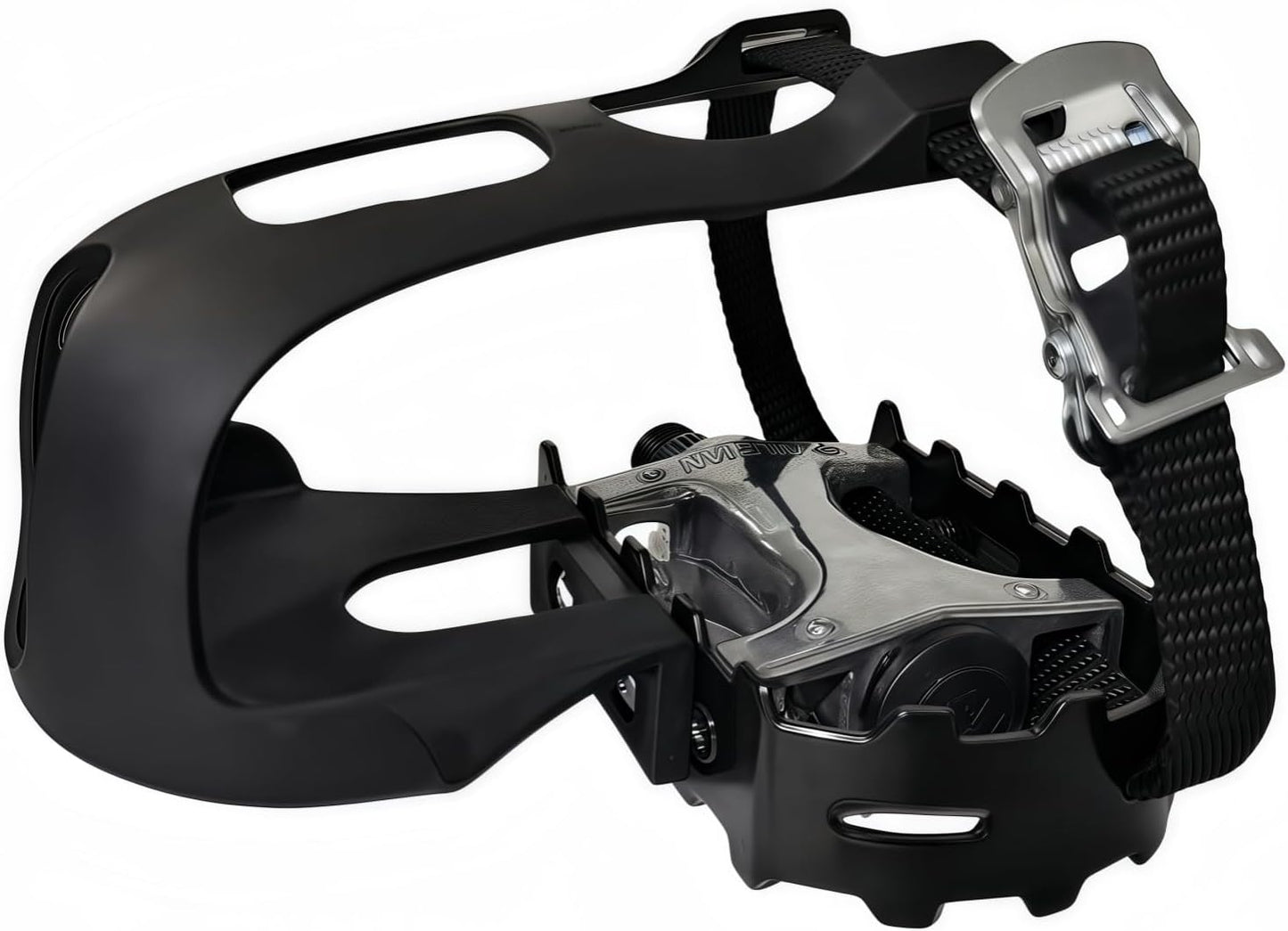 Pro-Grade Spin Bike Pedals with Toe Clips & 4D Adjustable Straps - 9/16" Alloy Spindle for Mountain Road Bikes/Peloton/Schwinn/Sunny Bikes | 500lb Load Capacity + 12-Month Warranty
