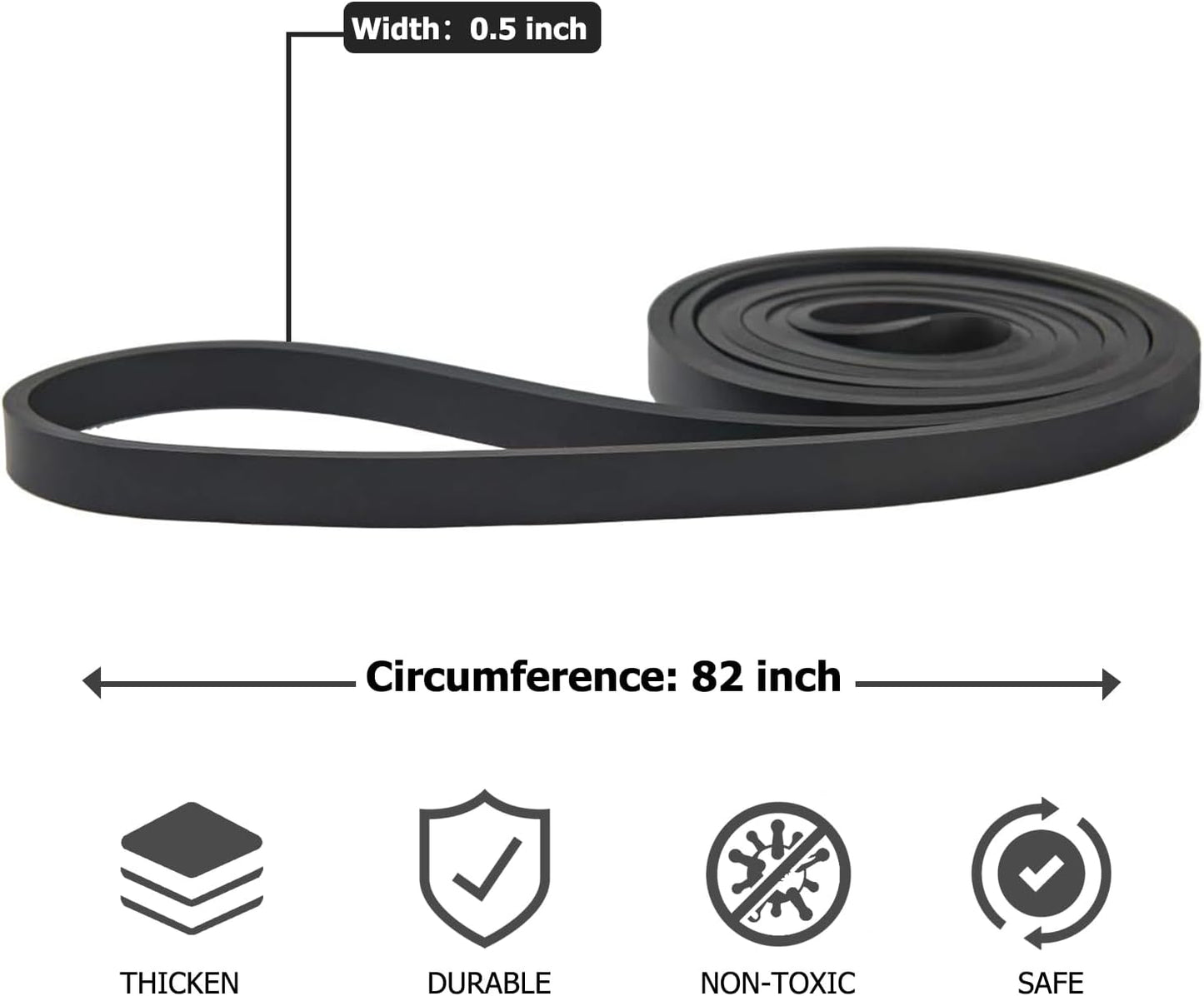 Pull Up Bands, Resistance Bands, Pull Up Assistance Band Exercise Bands for Men & Women Working Out, Body Stretching, Physical Therapy, Muscle Training