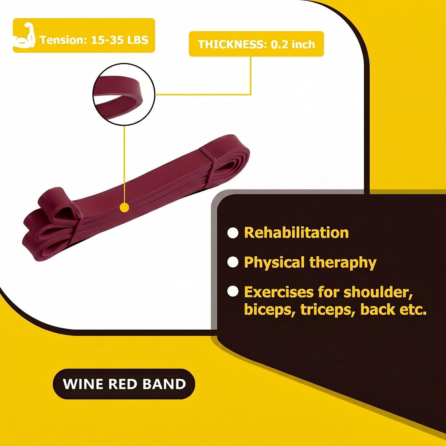 Pull Up Bands, Resistance Bands, Pull Up Assistance Band Exercise Bands for Men & Women Working Out, Body Stretching, Physical Therapy, Muscle Training