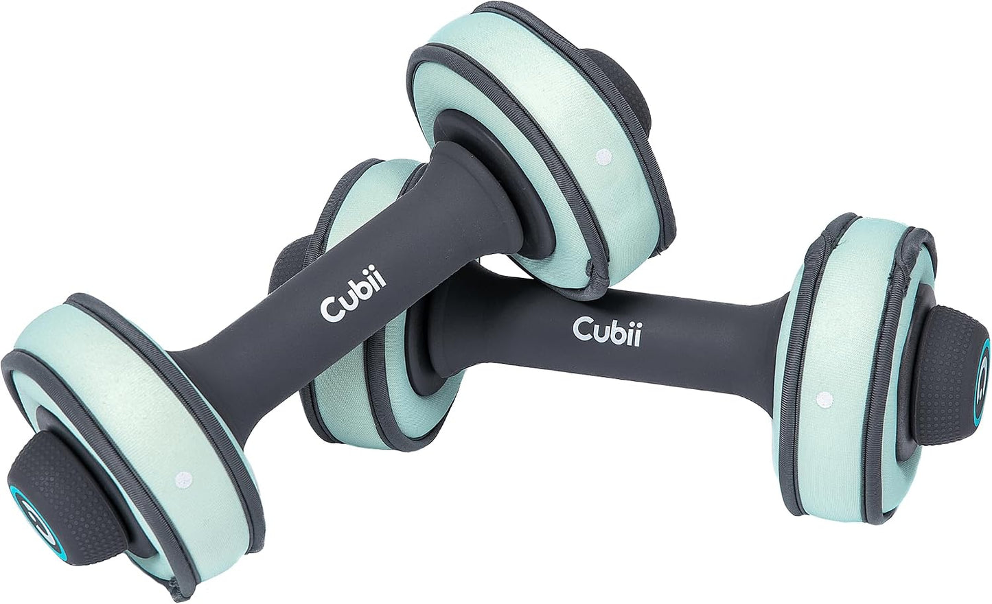 Build Adjustable Dumbbell Set - Includes Two Adjustable Hand Weight Dumbbells Plus 4 1 lb SoftRings Free Weights with Fast and Easy Exercise Weight Adjust for Women and Men Strength