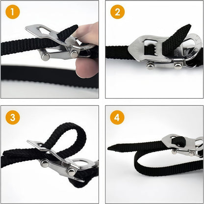 All-Terrain Bike Pedals with Toe Clips & Adjustable Straps Dual-Purpose Resin/Alloy Bicycle Pedals 9/16" Spindle - Indoor/Outdoor Use for Exercise/Spin/Road Bikes MTB