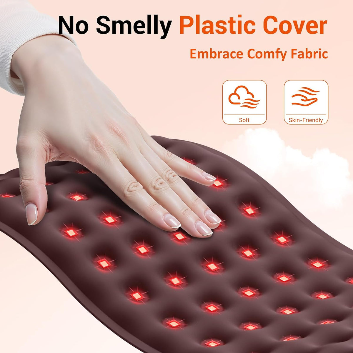 Red Light Pad for Body, 14.4'' x 6.1'', 660nm & Invisible 850nm