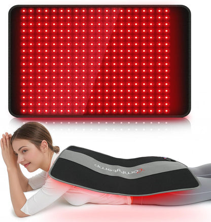 Red Light Pad for Body, 14.4'' x 6.1'', 660nm & Invisible 850nm