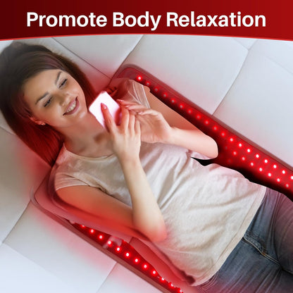 Red Light Pad for Body, 14.4'' x 6.1'', 660nm & Invisible 850nm