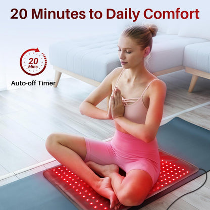 Red Light Pad for Body, 14.4'' x 6.1'', 660nm & Invisible 850nm