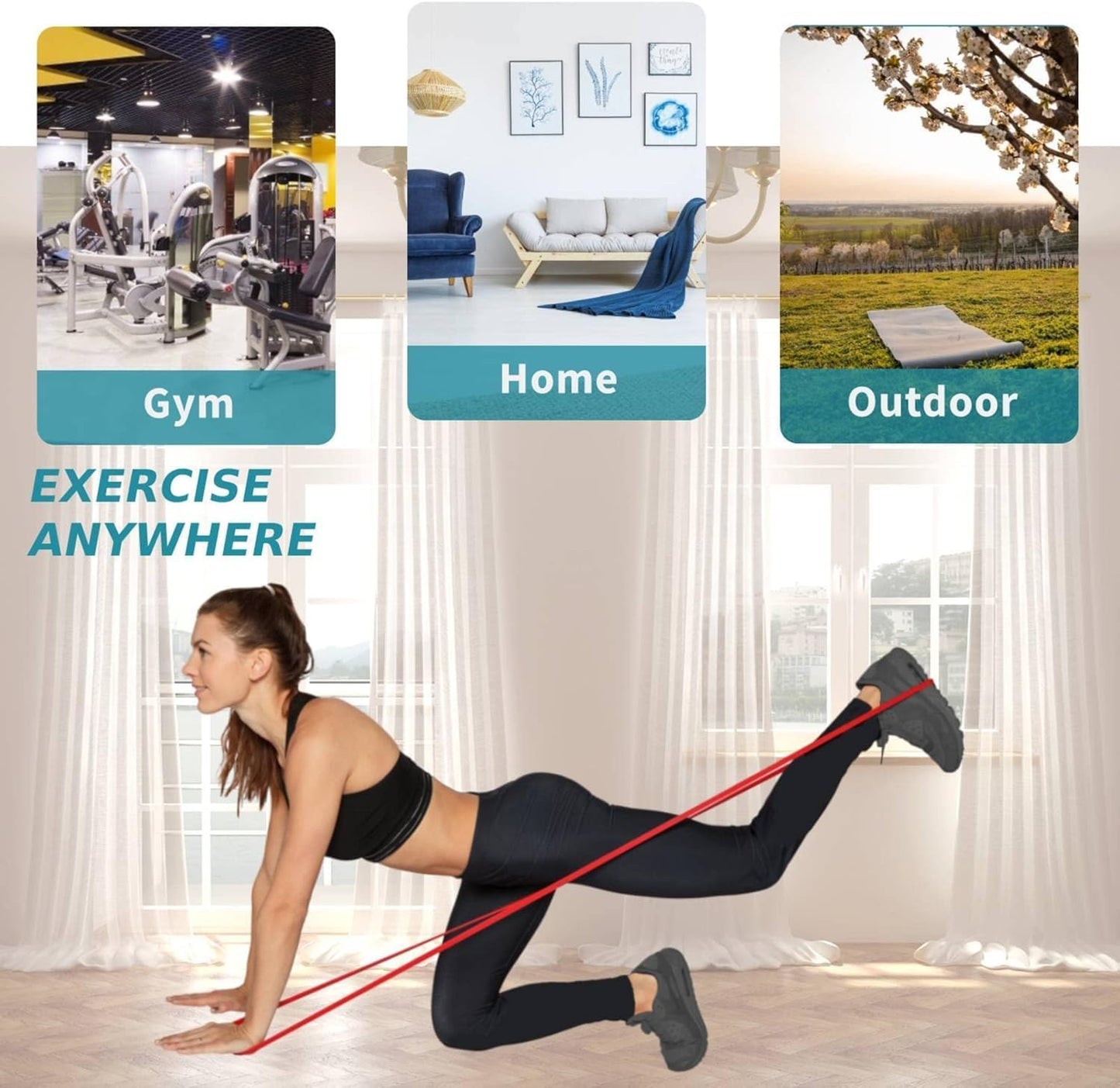 Resistance Band, Pull Up Bands, Pull Up Assistance Bands, Workout Bands, Exercise Bands, Resistance Bands Set for Legs, Working Out, Muscle Training, Physical Therapy, Shape Body, Men Women