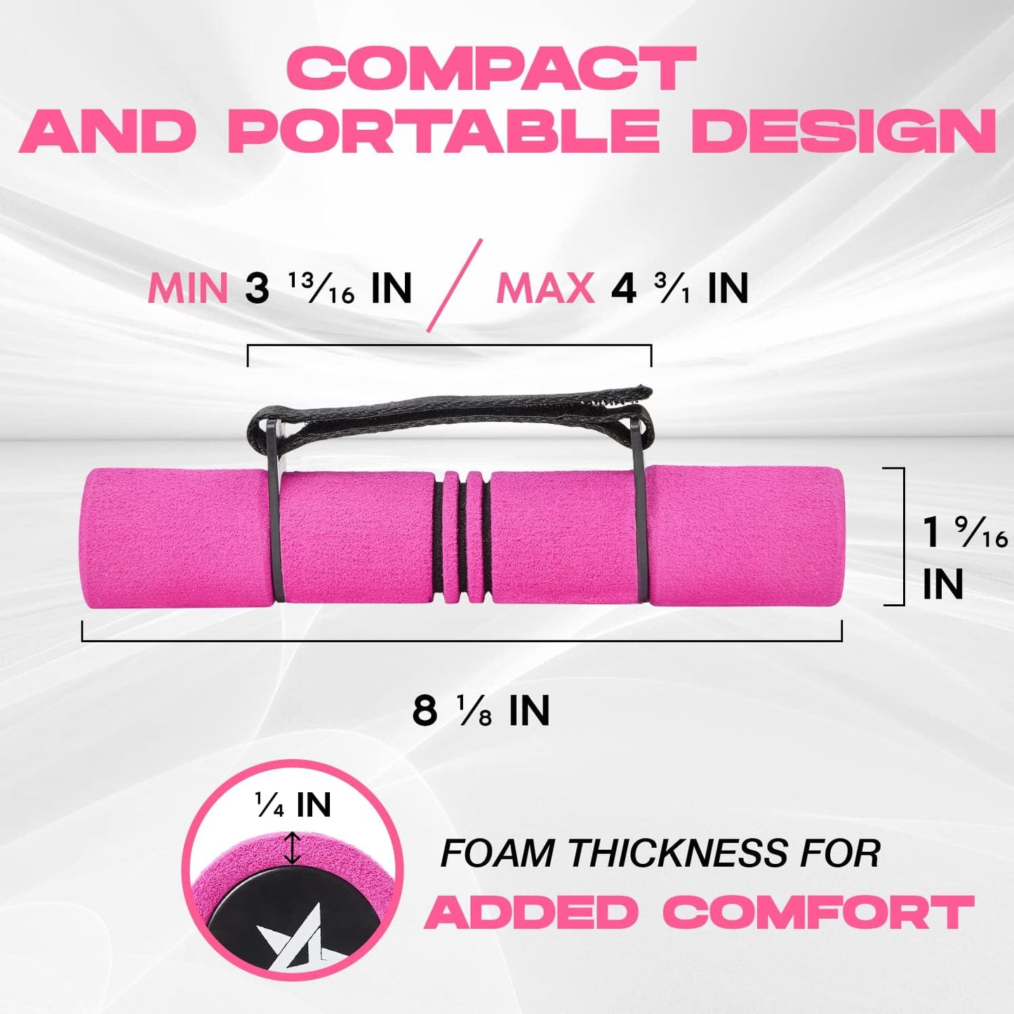 Adjustable Dumbbell Hand Weights Set Of 2 Perfect for Women's Walking or Travel Exercise with Adjustable Straps, Foam Cover, and Color Coded Weight (2lbs, 3lbs or 4lbs), Anti Slip