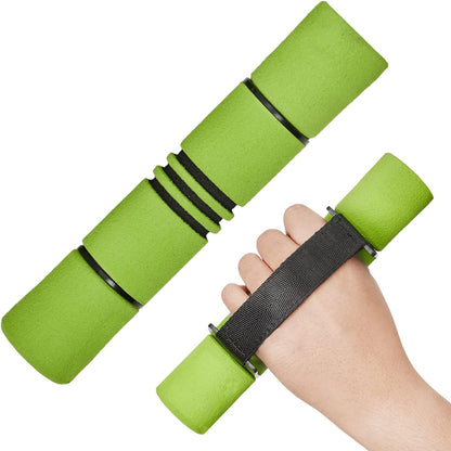 Adjustable Dumbbell Hand Weights Set Of 2 Perfect for Women's Walking or Travel Exercise with Adjustable Straps, Foam Cover, and Color Coded Weight (2lbs, 3lbs or 4lbs), Anti Slip