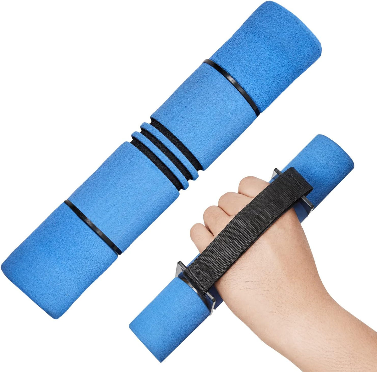 Adjustable Dumbbell Hand Weights Set Of 2 Perfect for Women's Walking or Travel Exercise with Adjustable Straps, Foam Cover, and Color Coded Weight (2lbs, 3lbs or 4lbs), Anti Slip