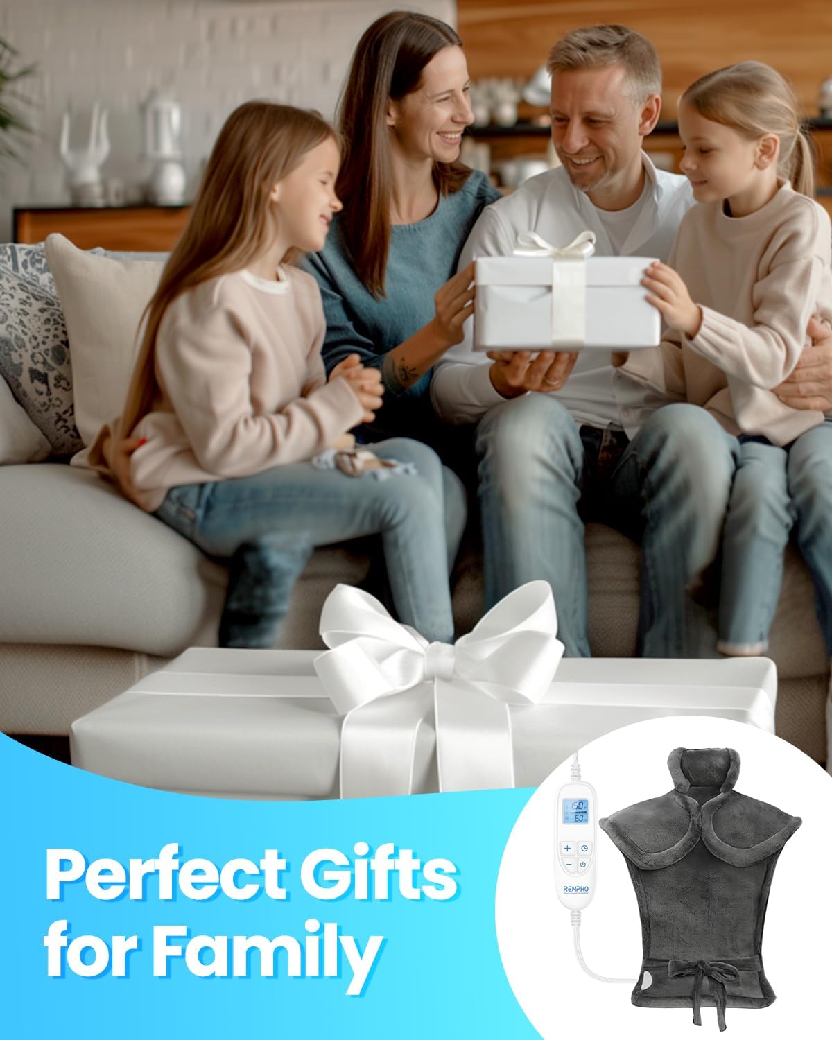Heating Pad for Back, Gift for Women & Men, FSA Eligible HSA