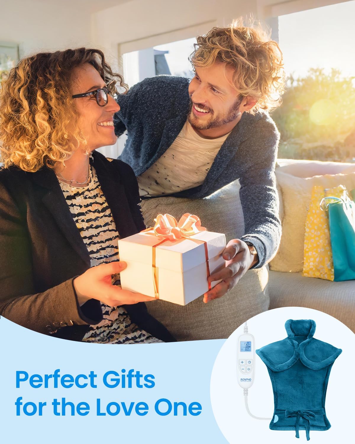 Heating Pad for Back, Gift for Women & Men, FSA Eligible HSA