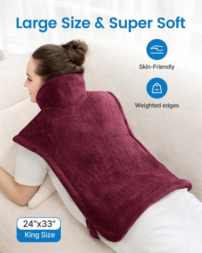Heating Pad for Back, Gift for Women & Men, FSA Eligible HSA