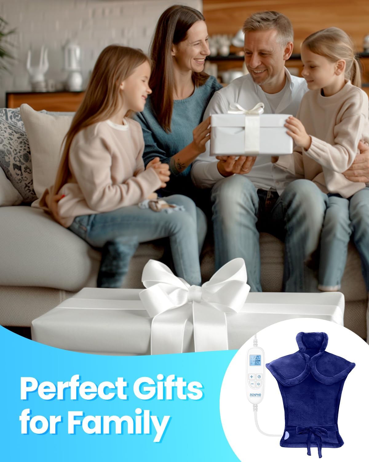 Heating Pad for Back, Gift for Women & Men, FSA Eligible HSA