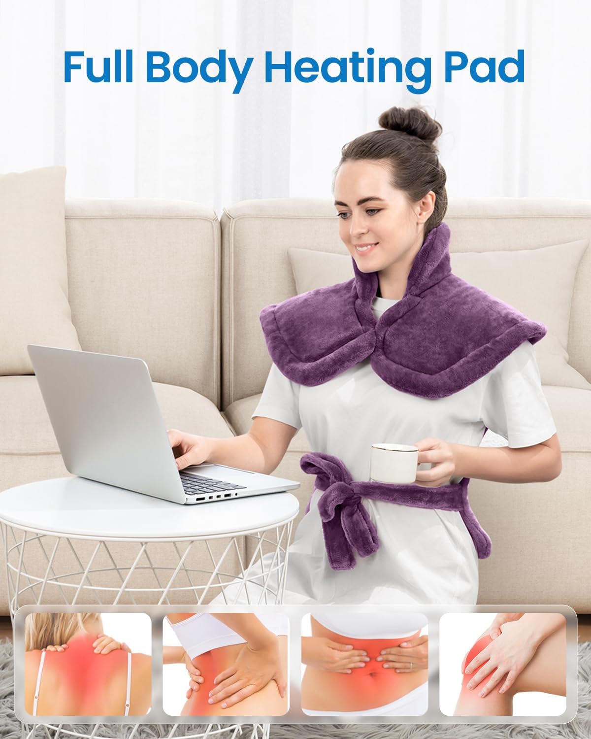 Heating Pad for Back, Gift for Women & Men, FSA Eligible HSA