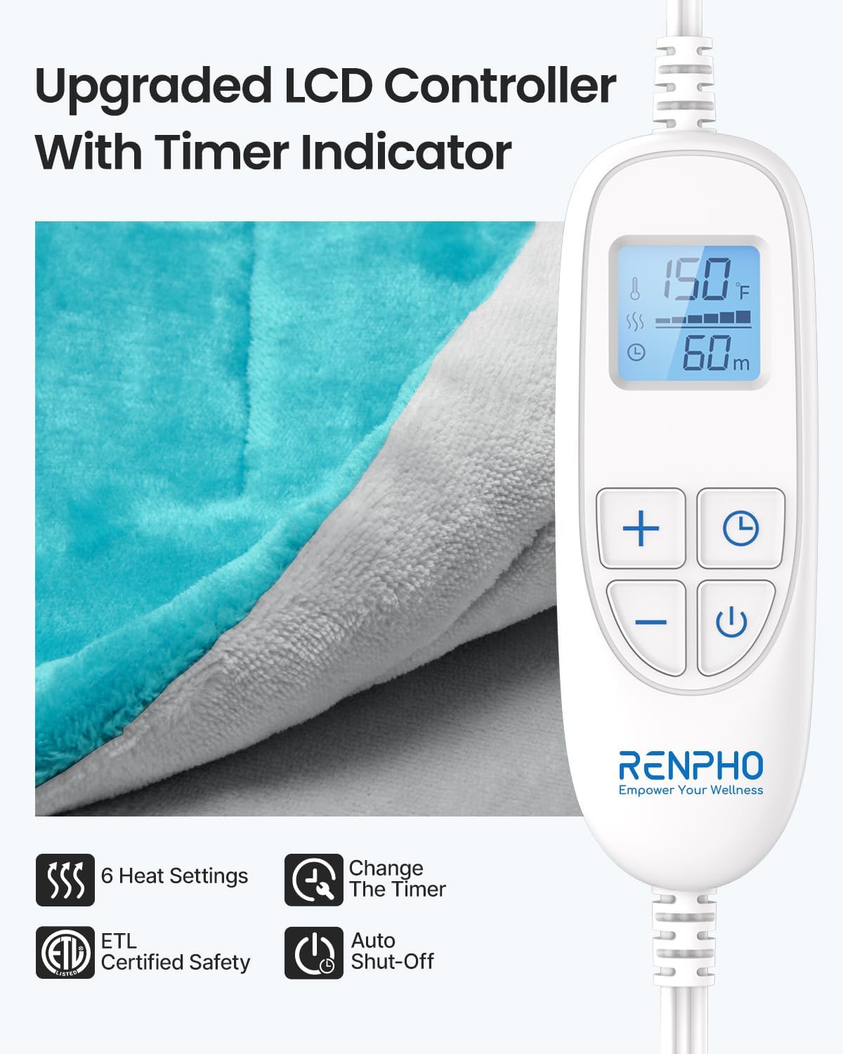 Heating Pad for Back, Gift for Women & Men, FSA Eligible HSA