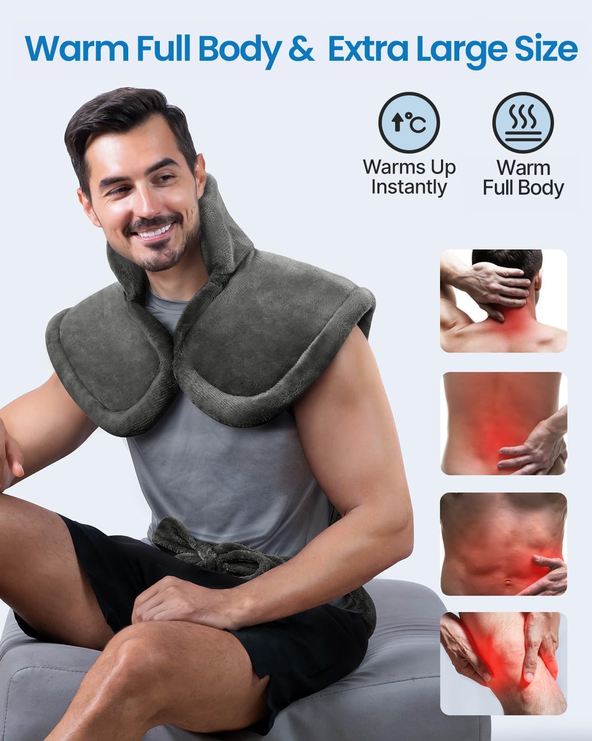 Heating Pad for Back, Gift for Women & Men, FSA Eligible HSA