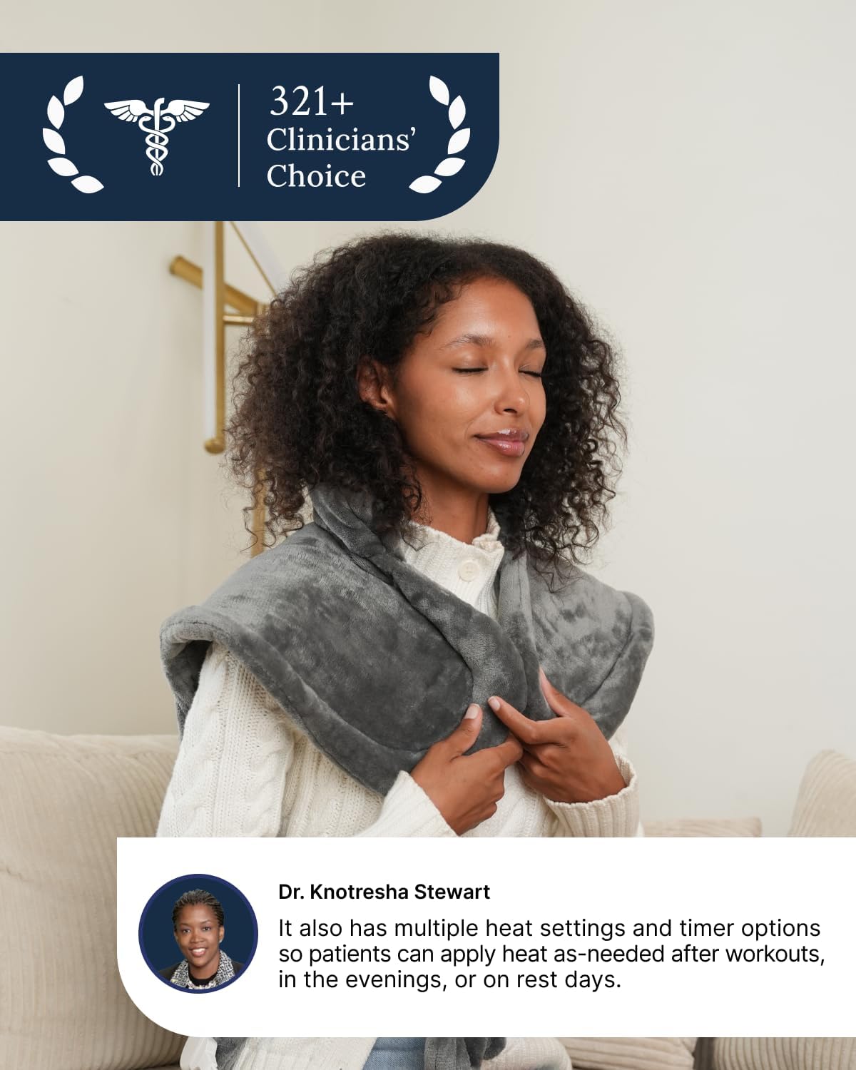 Heating Pad for Back, Gift for Women & Men, FSA Eligible HSA