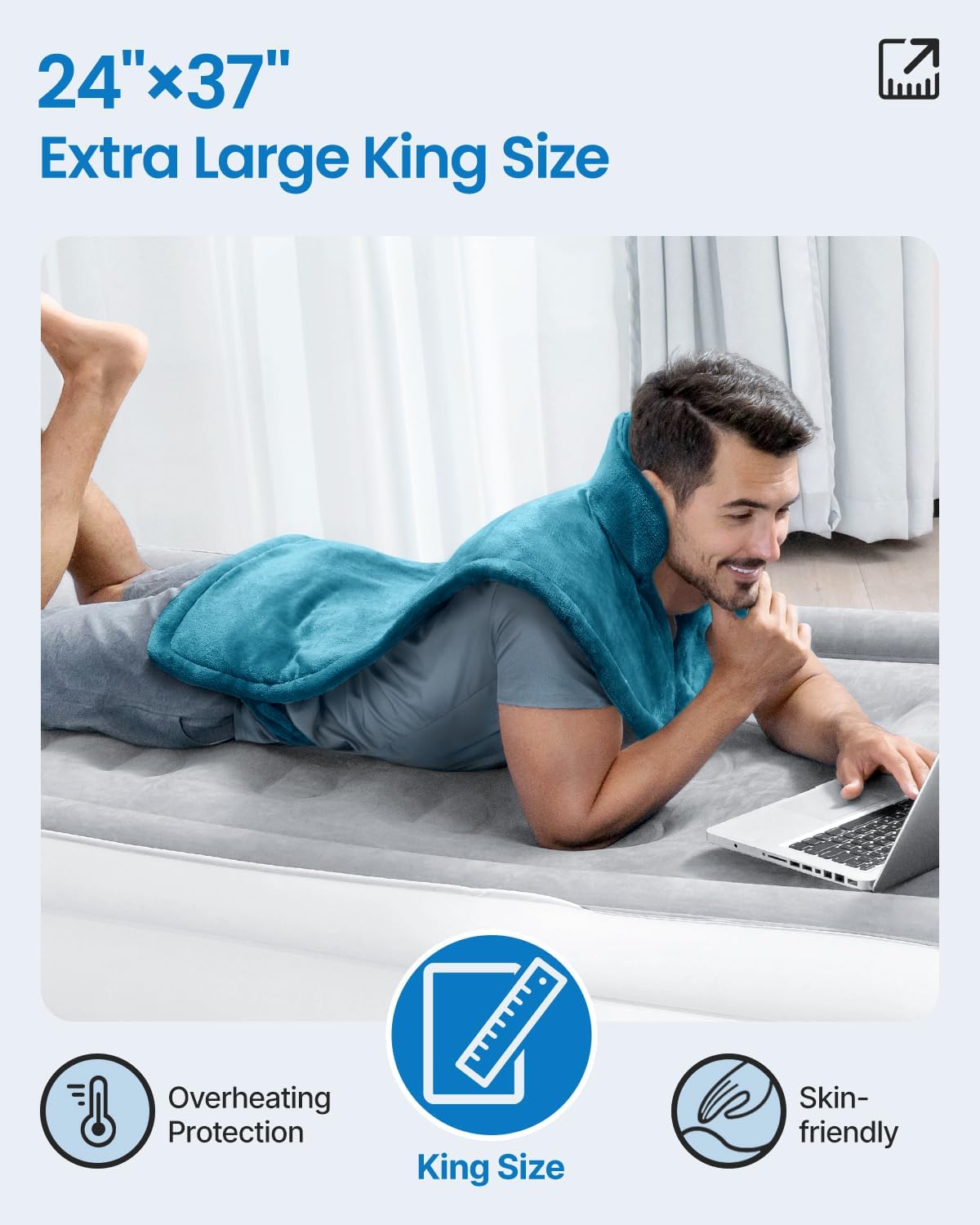 Heating Pad for Back, Gift for Women & Men, FSA Eligible HSA