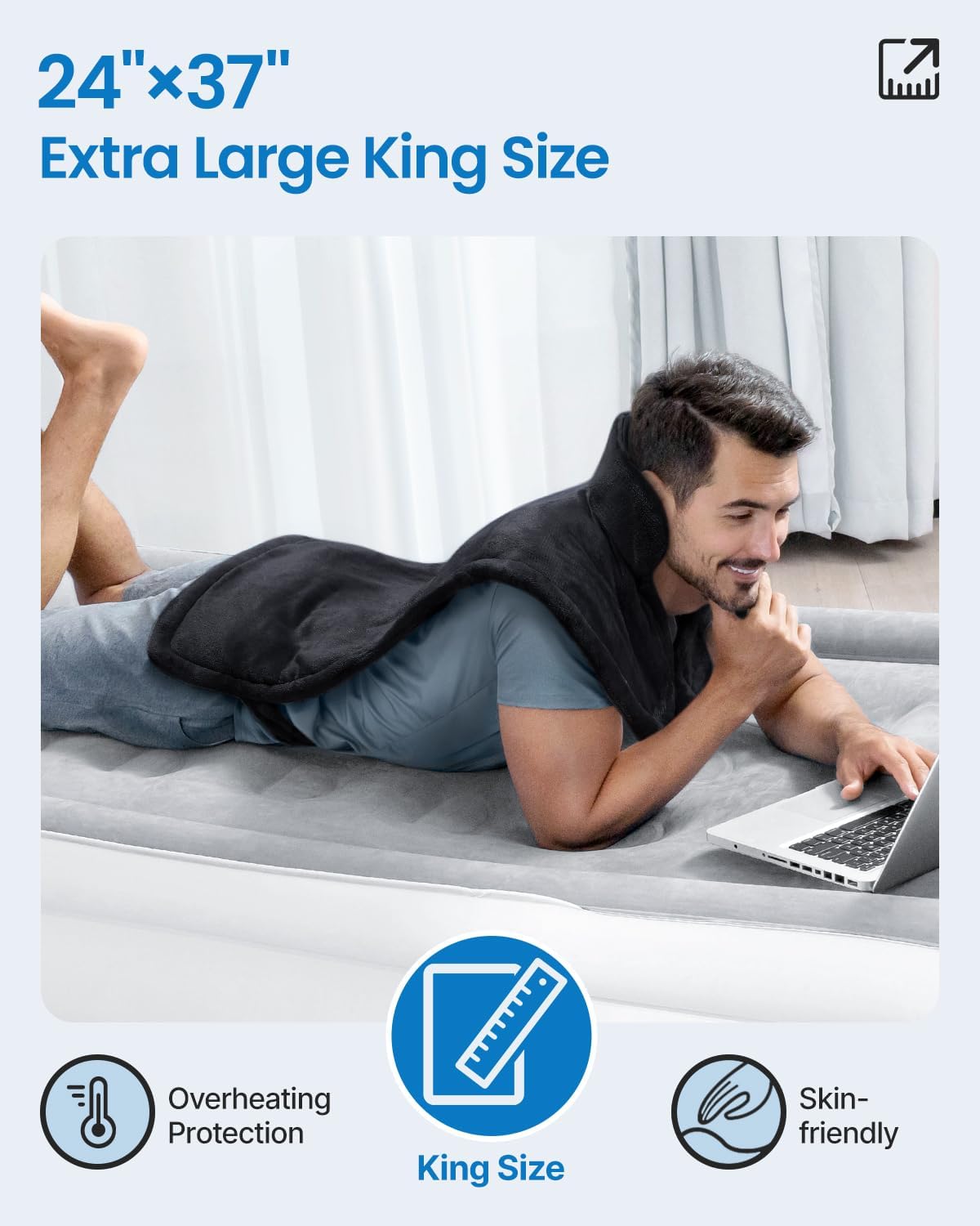 Heating Pad for Back, Gift for Women & Men, FSA Eligible HSA