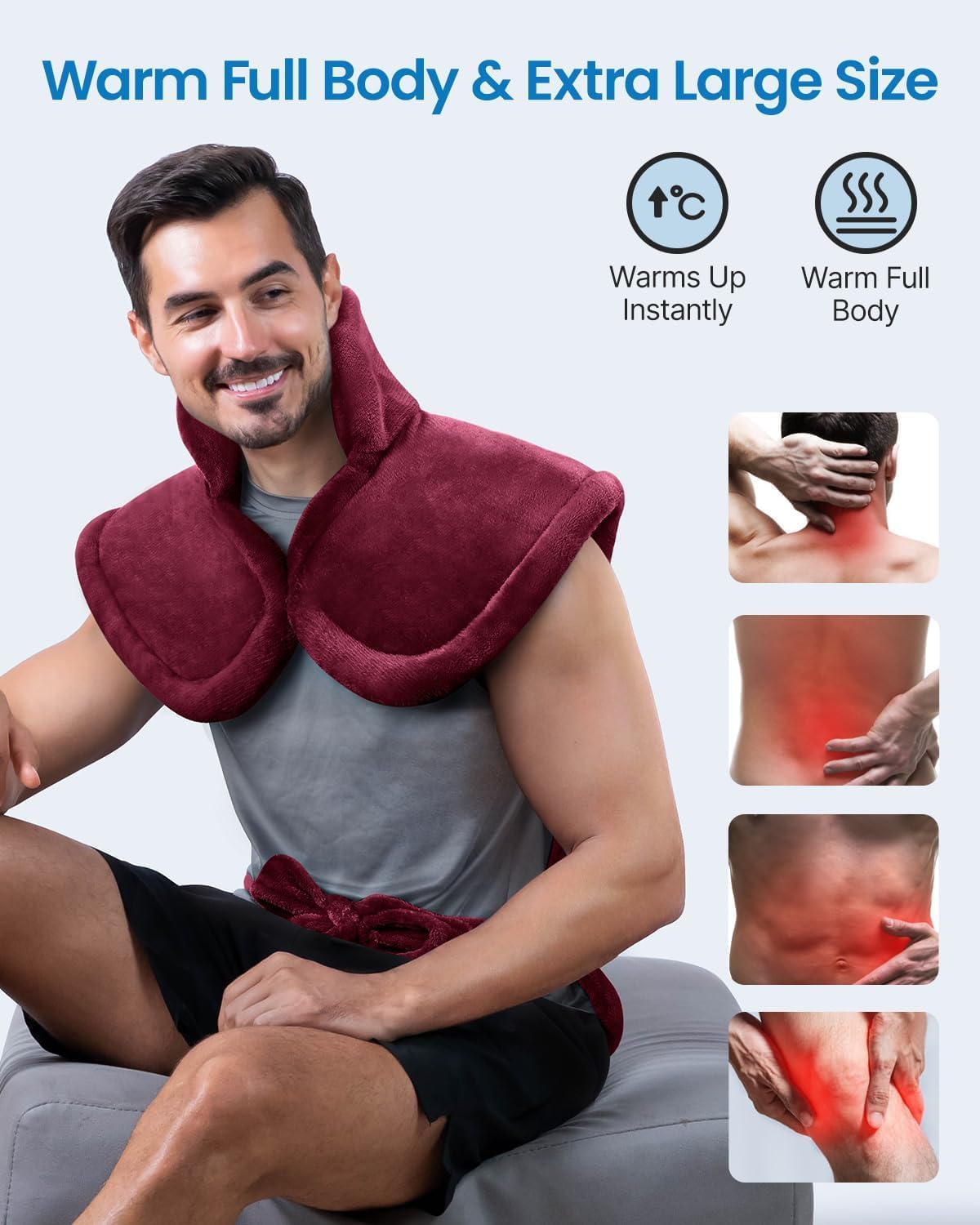 Heating Pad for Back, Gift for Women & Men, FSA Eligible HSA