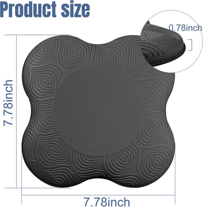Yoga Knee Pads 2 Pack, Foam Kneeling Cushions - Non-Slip Pilates Knee Pad Cushion & Wrist Support - Portable Workout Knee Pads for Meditation, Kneeling, Balance, Floor, Pilates,Yoga