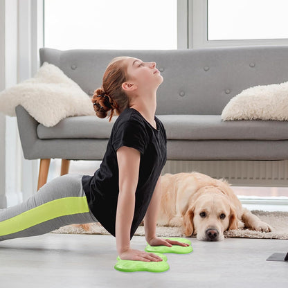 Yoga Knee Pads 2 Pack, Foam Kneeling Cushions - Non-Slip Pilates Knee Pad Cushion & Wrist Support - Portable Workout Knee Pads for Meditation, Kneeling, Balance, Floor, Pilates,Yoga