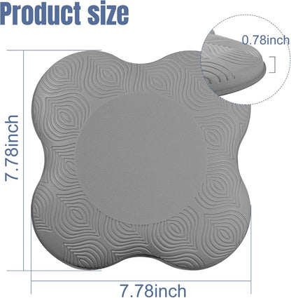 Yoga Knee Pads 2 Pack, Foam Kneeling Cushions - Non-Slip Pilates Knee Pad Cushion & Wrist Support - Portable Workout Knee Pads for Meditation, Kneeling, Balance, Floor, Pilates,Yoga