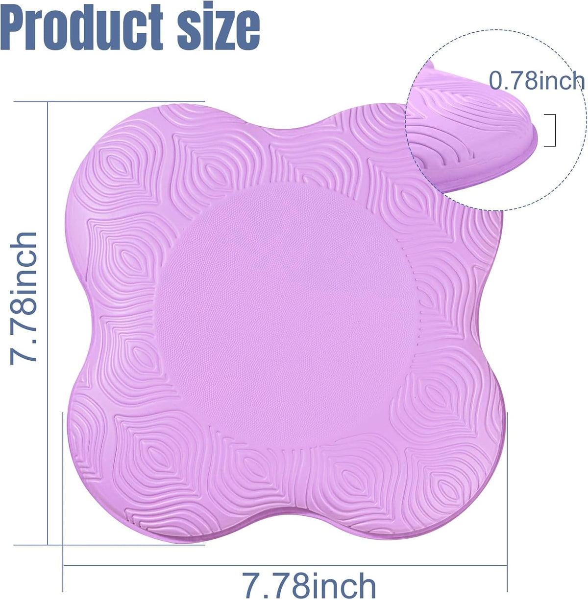 Yoga Knee Pads 2 Pack, Foam Kneeling Cushions - Non-Slip Pilates Knee Pad Cushion & Wrist Support - Portable Workout Knee Pads for Meditation, Kneeling, Balance, Floor, Pilates,Yoga
