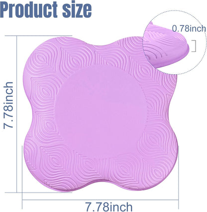Yoga Knee Pads 2 Pack, Foam Kneeling Cushions - Non-Slip Pilates Knee Pad Cushion & Wrist Support - Portable Workout Knee Pads for Meditation, Kneeling, Balance, Floor, Pilates,Yoga